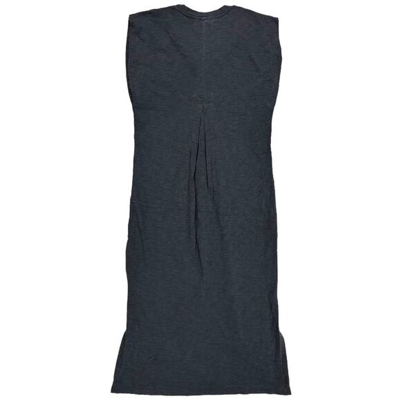 Rowan Women's Georgia Slub Cotton Muscle Long Tank Dress in Faded Black - Picture 2 of 7